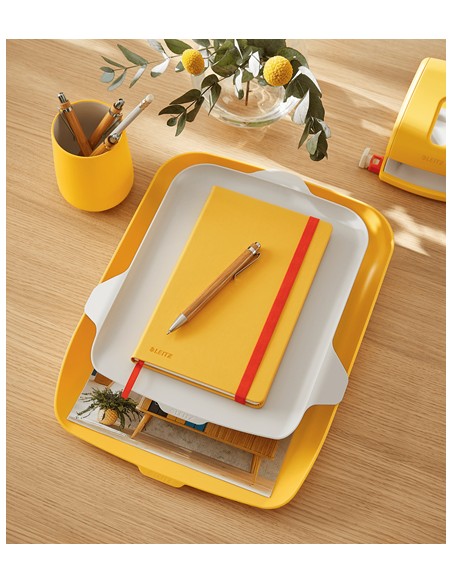52590019 bandeja de escritorio/organizador Poliestireno (PS) Amarillo