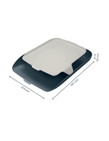 52590089 bandeja de escritorio/organizador Poliestireno (PS) Negro