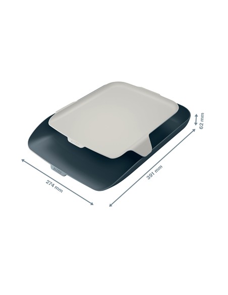 52590089 bandeja de escritorio/organizador Poliestireno (PS) Negro