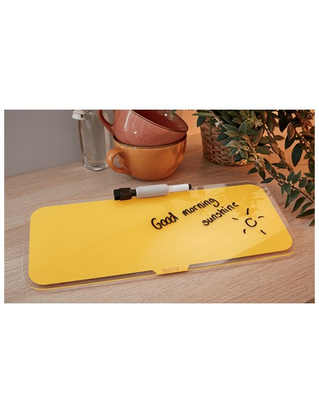 52690019 protector de escritorio Vidrio Amarillo