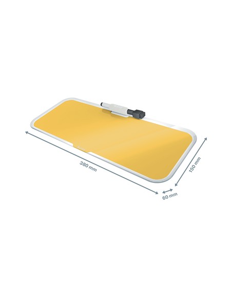 52690019 protector de escritorio Vidrio Amarillo