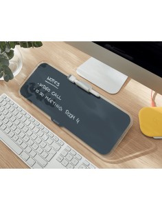 52690089 protector de escritorio Vidrio Negro 2