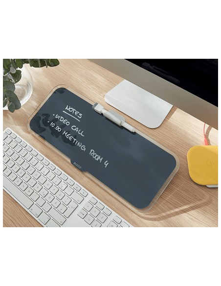 52690089 protector de escritorio Vidrio Negro