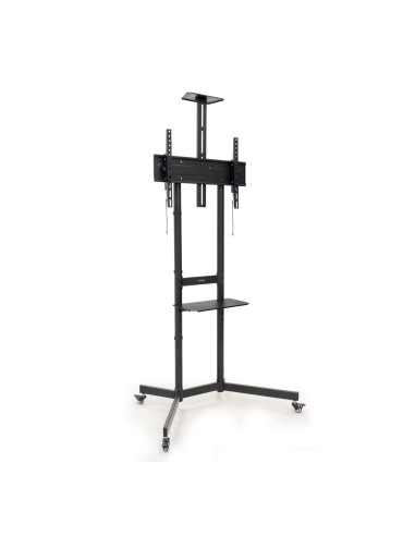 NEFERTITI Soporte de suelo con Ruedas para pantallas de 37-70, Negro