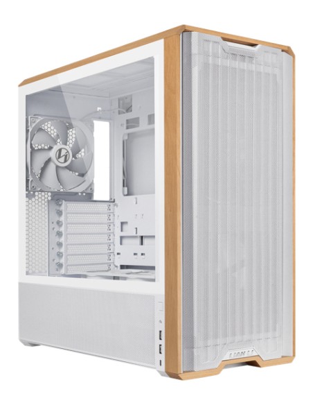 Lancool 217 Midi Tower Blanco, Madera