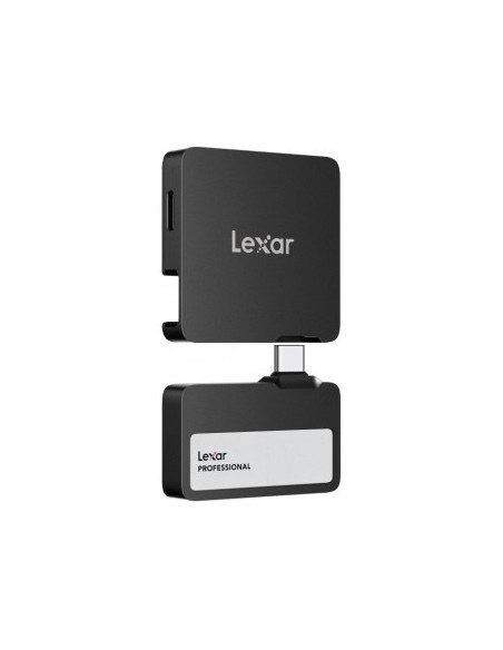 LEXAR PROFESSIONAL GO EXTERNAL PORTABLE SSD 2TB,USB3.2 GEN2 UP TO 1050MB/S READ AND 1000MB/S WRITE CON HUB 4-PUERTOS USB TYPE-C 