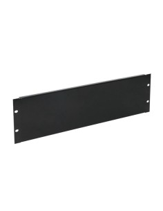 Panel frontal ciego 19 3U negro Tapa ciega
