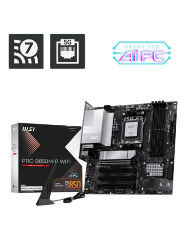 PRO B850M-P WIFI placa base AMD B850 Zócalo AM5 micro ATX