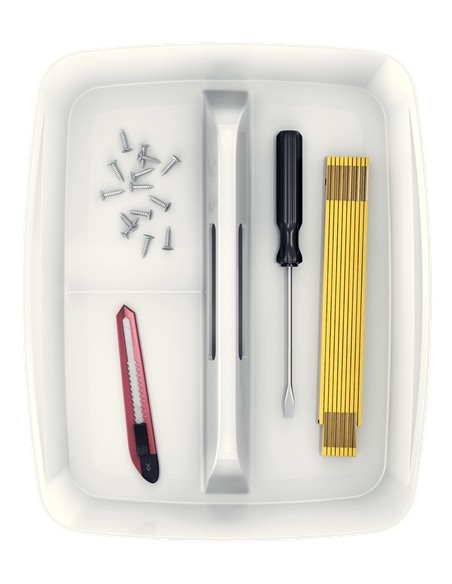 53220001 organizador para cajón de escritorio ABS sintéticos Blanco