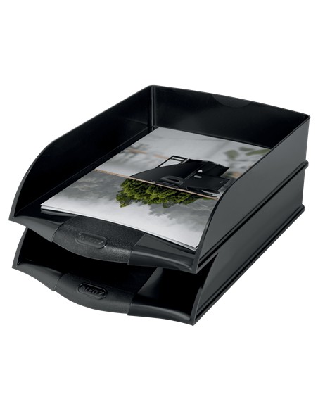 53240095 bandeja de escritorio/organizador Poliestireno (PS) Negro