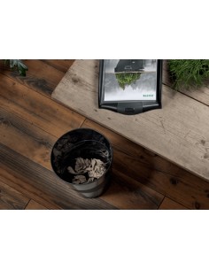 Recycle Papierkorb Alrededor Plástico reciclado Negro 2