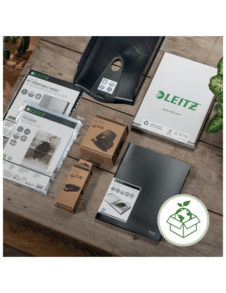 Recycle Papierkorb Alrededor Plástico reciclado Negro