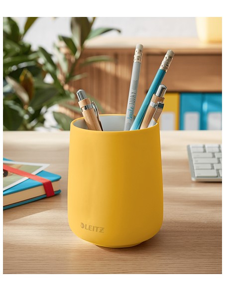 53290019 porta lápices Cerámico Amarillo