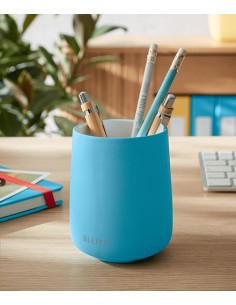 53290061 porta lápices Cerámico Azul 2