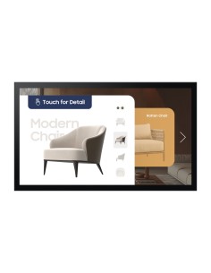 QM32C-T Pantalla plana para señalización digital 81,3 cm (32") LCD Wifi 400 cd / m² Full HD Negro Pantalla táctil Tizen 7.0 16/7