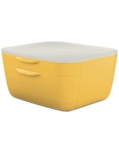 53570019 bandeja de escritorio/organizador Poliestireno (PS) Blanco, Amarillo