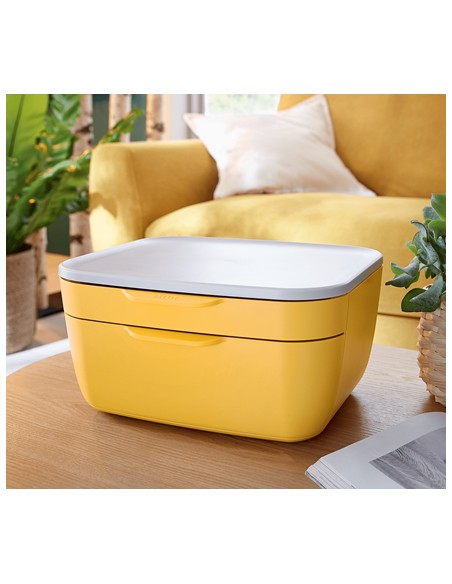 53570019 bandeja de escritorio/organizador Poliestireno (PS) Blanco, Amarillo