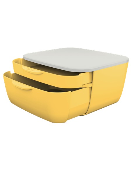 53570019 bandeja de escritorio/organizador Poliestireno (PS) Blanco, Amarillo