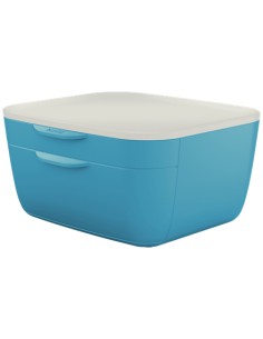 53570061 bandeja de escritorio/organizador Poliestireno (PS) Azul, Blanco