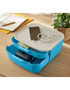 53570061 bandeja de escritorio/organizador Poliestireno (PS) Azul, Blanco 2