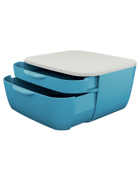 53570061 bandeja de escritorio/organizador Poliestireno (PS) Azul, Blanco