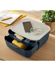 53570089 bandeja de escritorio/organizador Poliestireno (PS) Negro, Blanco 2