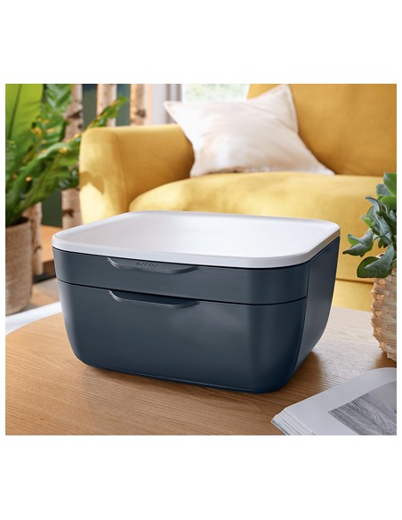 53570089 bandeja de escritorio/organizador Poliestireno (PS) Negro, Blanco