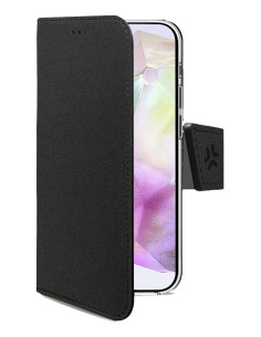 WALLY funda para teléfono móvil 17 cm (6.7") Funda cartera Negro