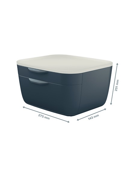 53570089 bandeja de escritorio/organizador Poliestireno (PS) Negro, Blanco