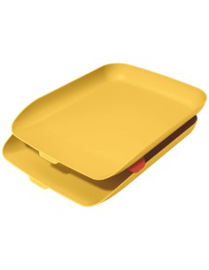 53581019 bandeja de escritorio/organizador Poliestireno (PS) Amarillo