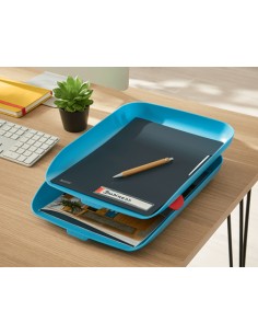 53581061 bandeja de escritorio/organizador Poliestireno (PS) Azul 2