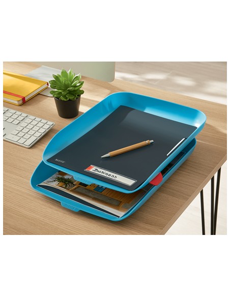 53581061 bandeja de escritorio/organizador Poliestireno (PS) Azul