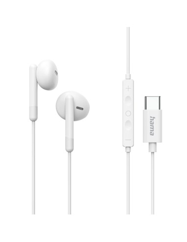 Classy Auriculares Alámbrico Dentro de oído Llamadas/Música USB Tipo C Blanco