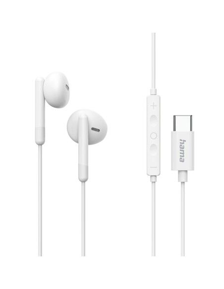 Classy Auriculares Alámbrico Dentro de oído Llamadas/Música USB Tipo C Blanco