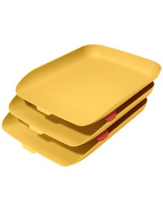 53582019 bandeja de escritorio/organizador Poliestireno (PS) Amarillo