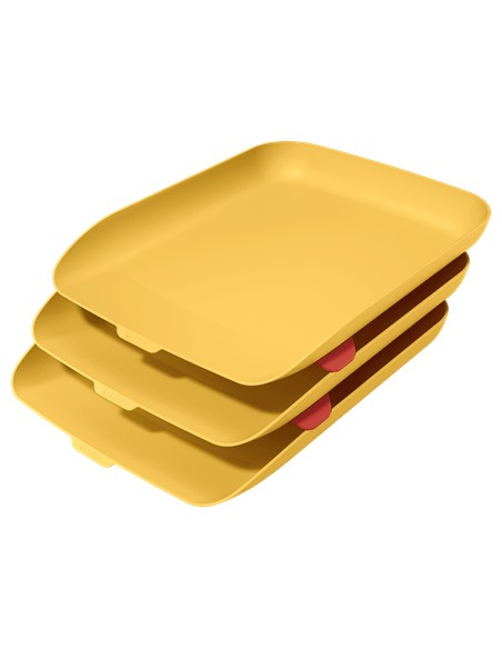 53582019 bandeja de escritorio/organizador Poliestireno (PS) Amarillo