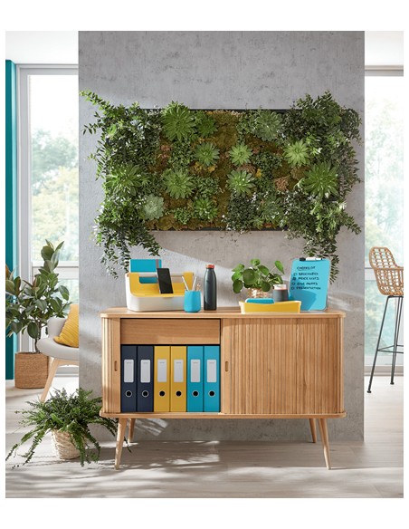 53582089 bandeja de escritorio/organizador Poliestireno (PS) Negro