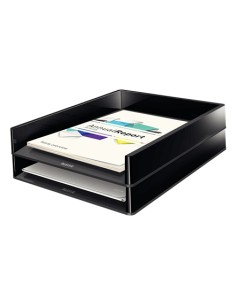 53610095 bandeja de escritorio/organizador Poliestireno Negro 2