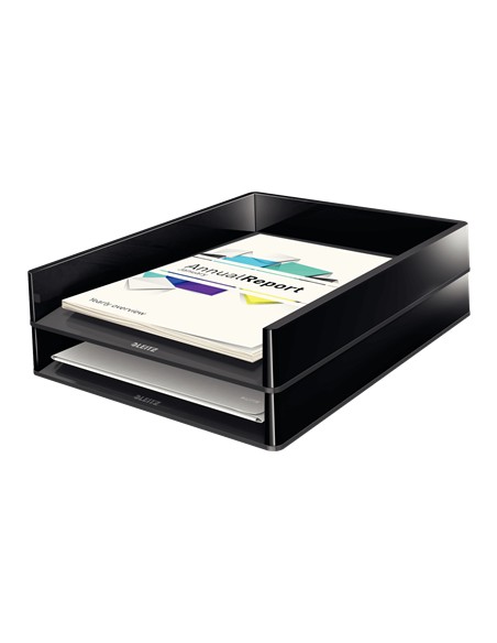 53610095 bandeja de escritorio/organizador Poliestireno Negro