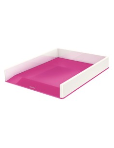 53611023 bandeja de escritorio/organizador Poliestireno Metálico, Rosa