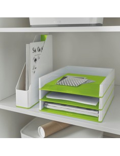 53611054 archivador organizador Poliestireno (PS) Verde, Blanco 2
