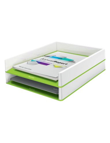 53611054 archivador organizador Poliestireno (PS) Verde, Blanco