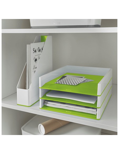 53621054 archivador organizador Poliestireno (PS) Verde, Blanco