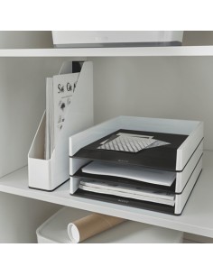 53621095 archivador organizador Poliestireno (PS) Blanco 2