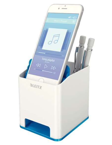 53631036 porta lápices Poliestireno Azul, Blanco