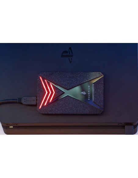 Gaming disco duro externo 2 TB Negro, Gris