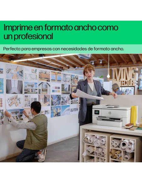 OfficeJet Pro Impresora multifunción HP 9720e de formato ancho, Color, Impresora para Oficina pequeña, Impresión, copia, escáne