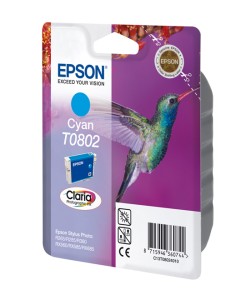 Hummingbird Singlepack Cyan T0802 Claria Photographic Ink