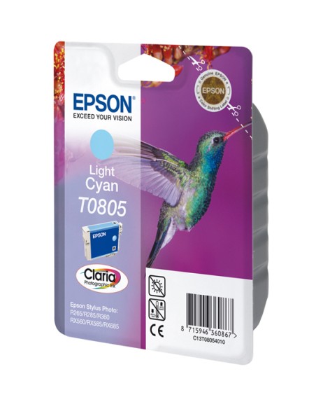 Hummingbird Singlepack Light Cyan T0805 Claria Photographic Ink