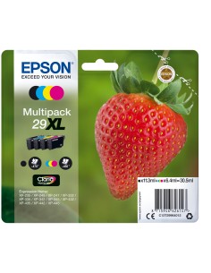Strawberry Multipack 4-colours 29XL Claria Home Ink